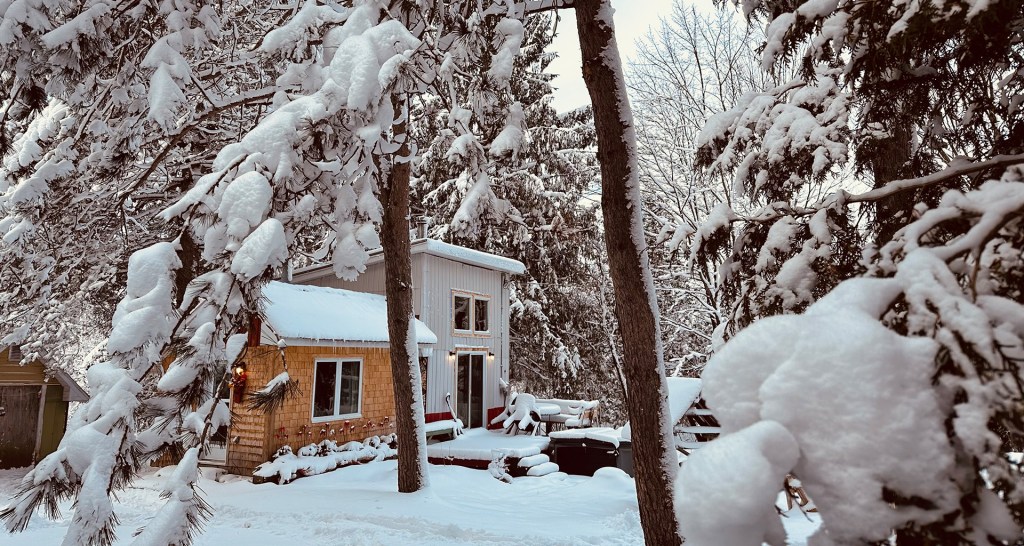 Chalet refuge jules saint-camille en hiver